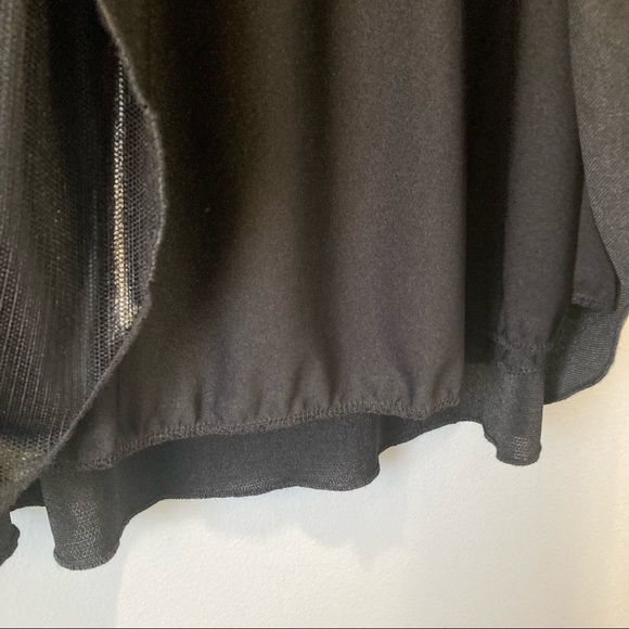 Pleated Wet-Look Stretchy Black Circle Skater Skirt Lauren Taylor BNWT - Picture 6 of 11